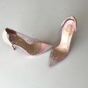 Christian Louboutin Swarovski crystal started heels 39 1/2 (aka 8.5)